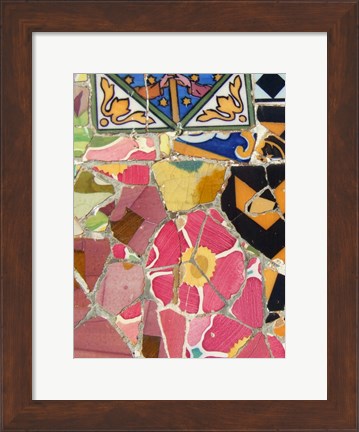 Framed Mosaic Fragments III Print