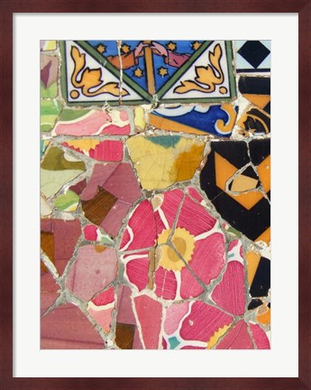 Framed Mosaic Fragments III Print