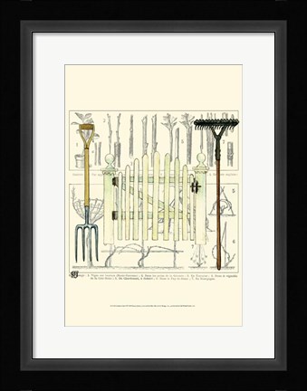 Framed Garden Gate I Print
