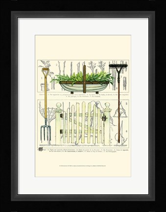 Framed Garden Gate II Print