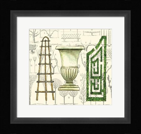 Framed Garden Maze Print