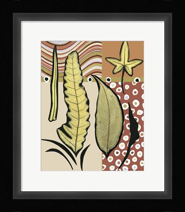 Framed Go Go Leaves I Print