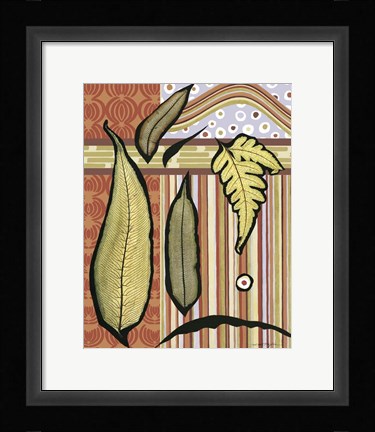 Framed Go Go Leaves II Print
