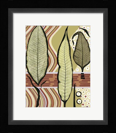 Framed Go Go Leaves III Print