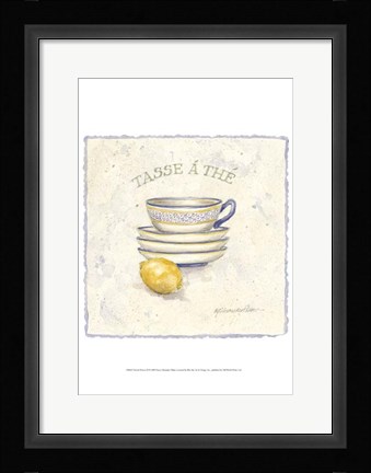 Framed French Pottery III Print