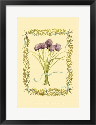 Framed Chives Print