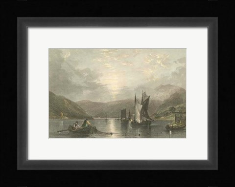 Framed Pastoral Riverscape II Print