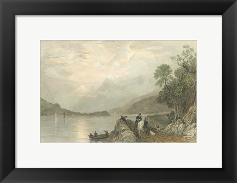 Framed Pastoral Riverscape III Print