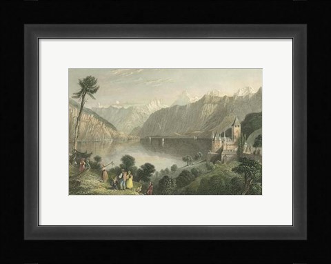 Framed Pastoral Riverscape V Print