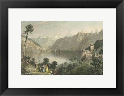 Framed Pastoral Riverscape V Print