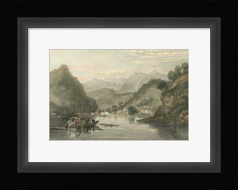 Framed Pastoral Riverscape VI Print