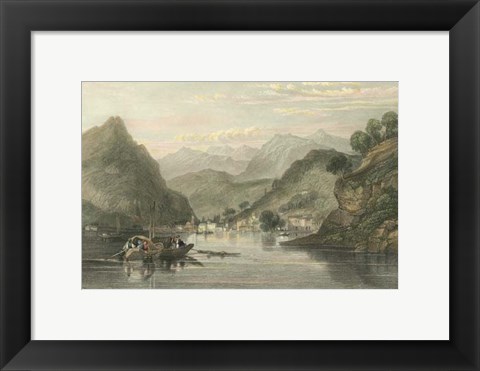 Framed Pastoral Riverscape VI Print