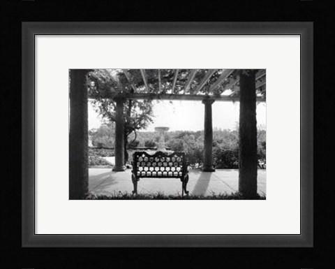 Framed Garden Elegance I Print