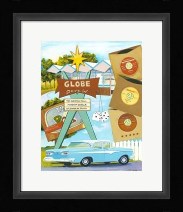 Framed Kris's Retro Rama I Print