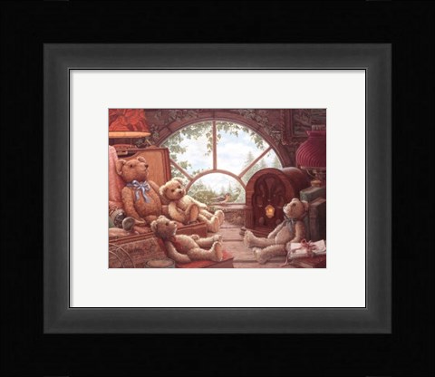 Framed Bears In The Attic Print