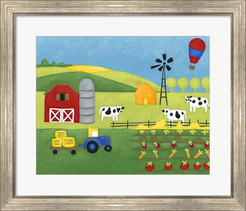 Framed Storybook Farm Print
