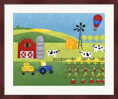 Framed Storybook Farm Print