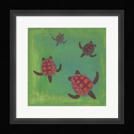 Framed Wave Riders I Print