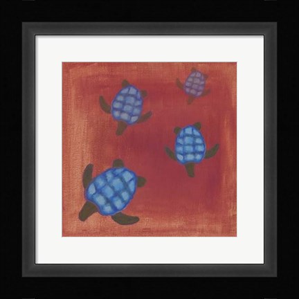 Framed Wave Riders II Print