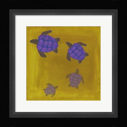 Framed Wave Riders III Print