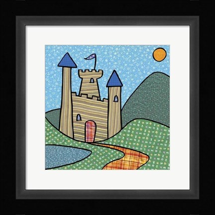 Framed Calico Kingdom I Print