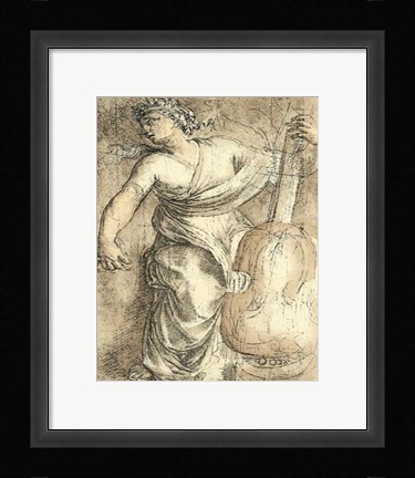 Framed Muse Erato Print