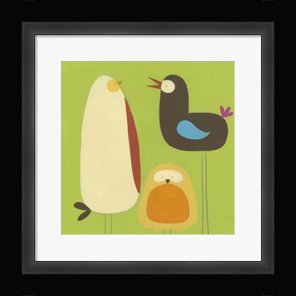 Framed Feathered Friends II Print