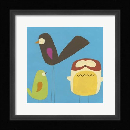Framed Feathered Friends IV Print