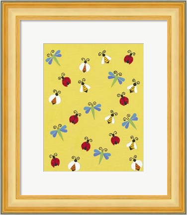 Framed Busy Bees Print