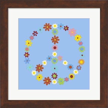 Framed Peace Collection I Print
