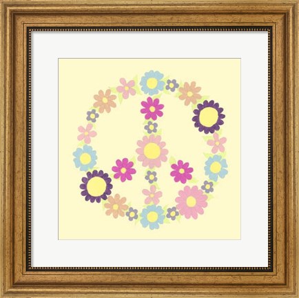 Framed Peace Collection III Print