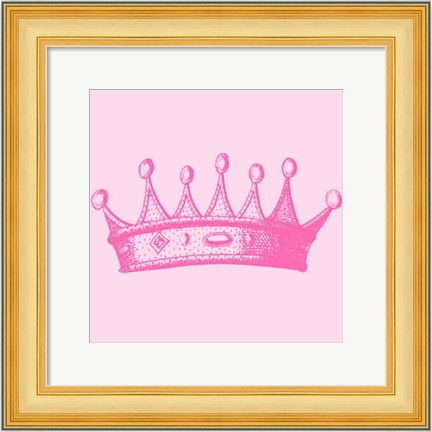 Framed Princess Crown I Print