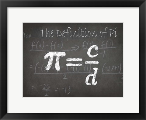 Framed Mathematical Elements I Print