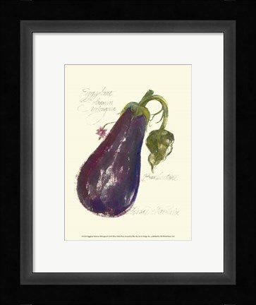 Framed Eggplant Solanum Melongena Print