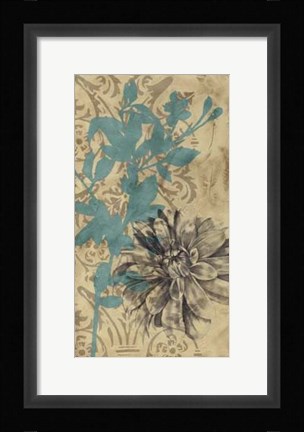 Framed Serene Blossom I Print