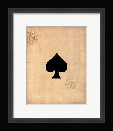 Framed Small Spade Print