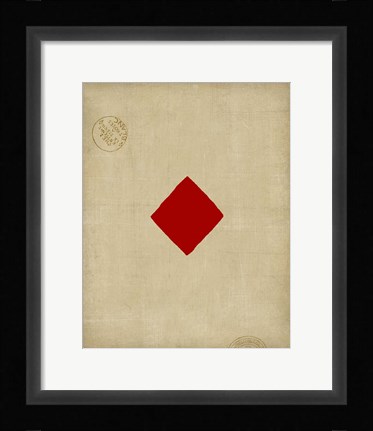 Framed Small Diamond Print