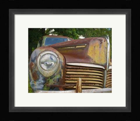 Framed Small Rusty Hudson I Print