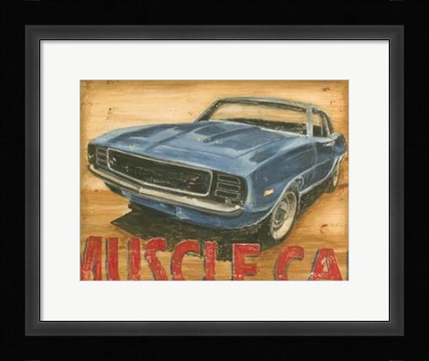 Framed Vintage Muscle II Print