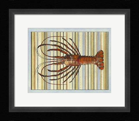 Framed Seashore Lobster Print