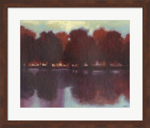 Framed Crimson Lake II Print