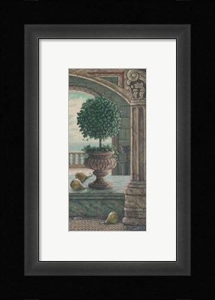 Framed Pears and Topiary Print