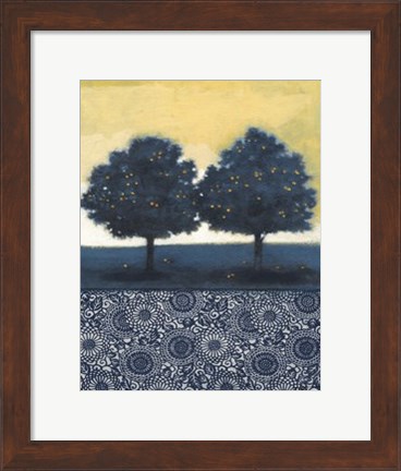 Framed Blue Lemon Tree II Print