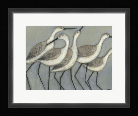 Framed Shore Birds II Print