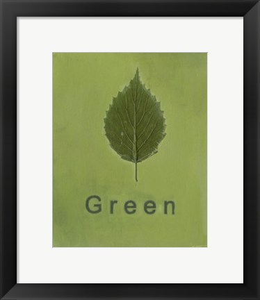 Framed Going Green II Print