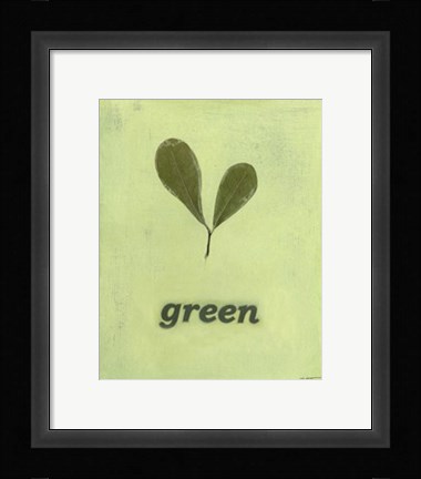 Framed Going Green III Print
