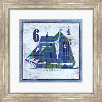 Framed Top Sail Schooner Print