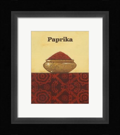 Framed Exotic Spices - Paprika Print