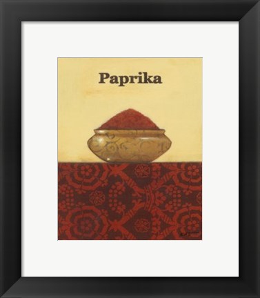 Framed Exotic Spices - Paprika Print