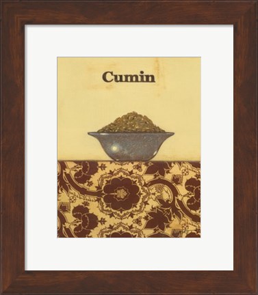 Framed Exotic Spices - Cumin Print